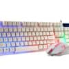 Clavier souris gamer PS4 blanc